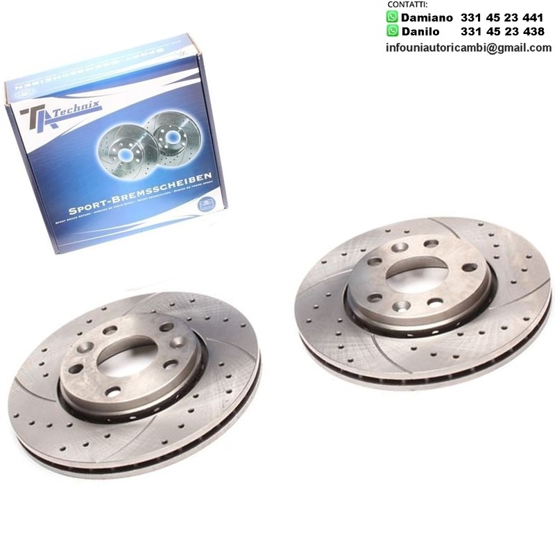 2X Dischi Sportivi Anteriori Dacia Duster / Renault Fluence / Laguna III / Megane III Hatchback / Scenic III