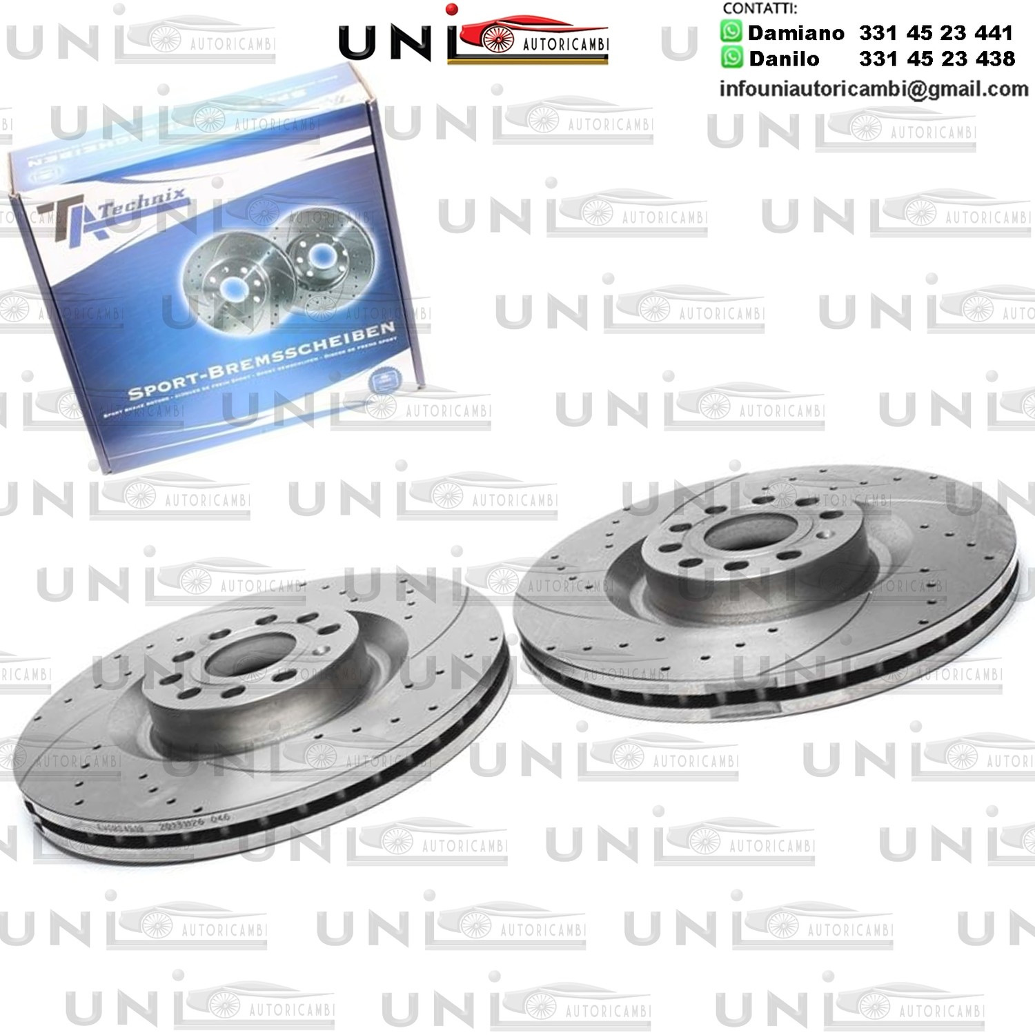 2X Dischi Sportivi Anteriori Audi A3 / Seat Leon / Skoda Superb / VW Passat / Golf V / VI / Passat