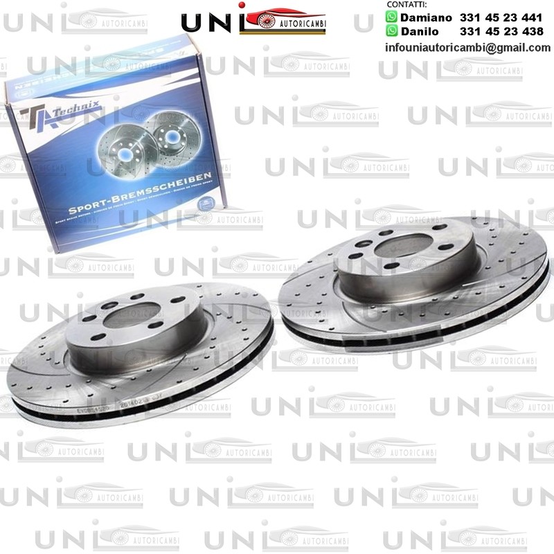 2X Dischi Sportivi Anteriori Ford Galaxy / Seat Alhambra / VW Sharan / Transporter T4