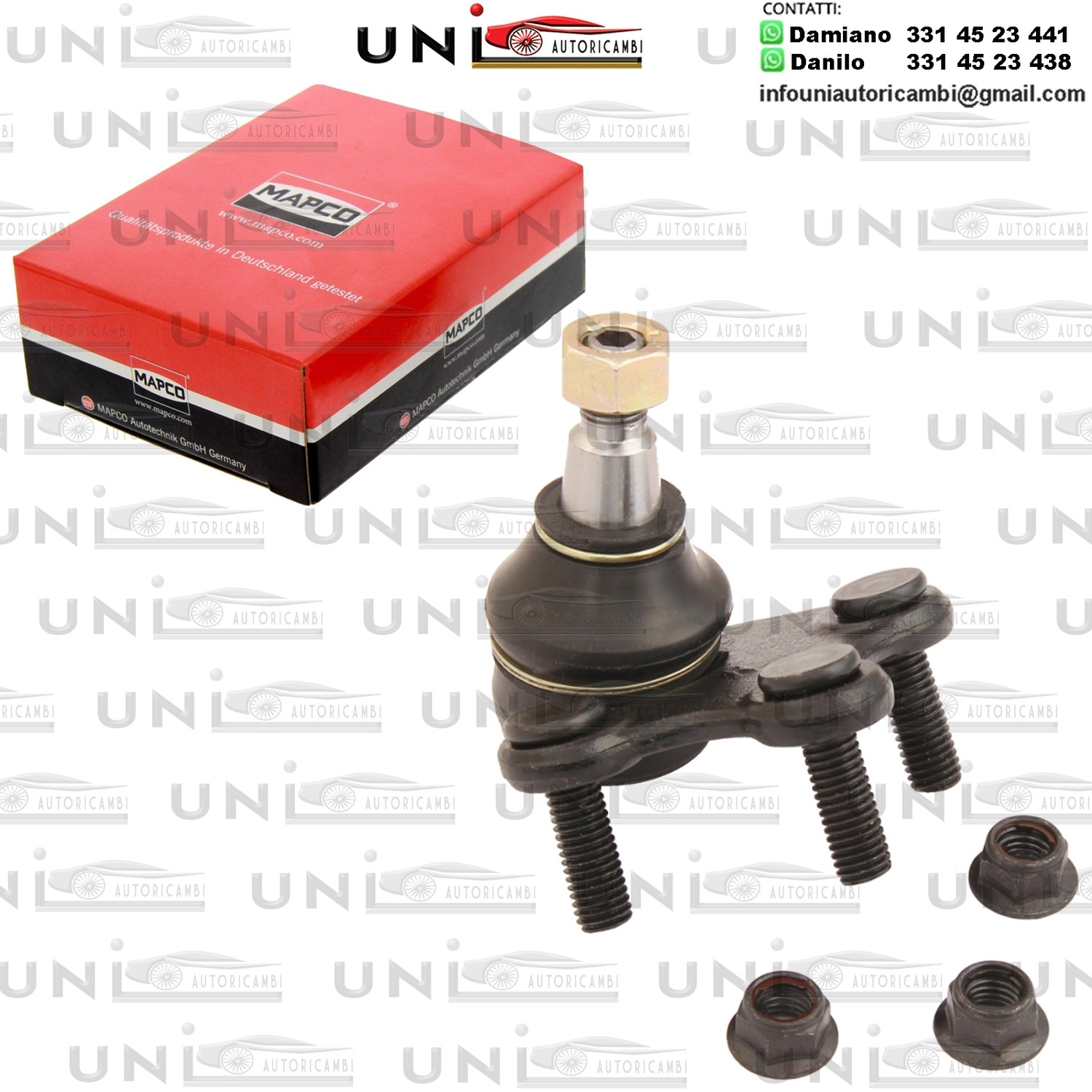 Giunto di Supporto / Guida Assale Anteriore Inferiore Audi A1 da 10 / Seat Cordoba da 02 / Ibiza da 02 / Mii da 11 / Toledo a 12 / Citigo da 11 / Fabia da 06 / Roomster da 06 / VW Polo da 09 /Up da 11