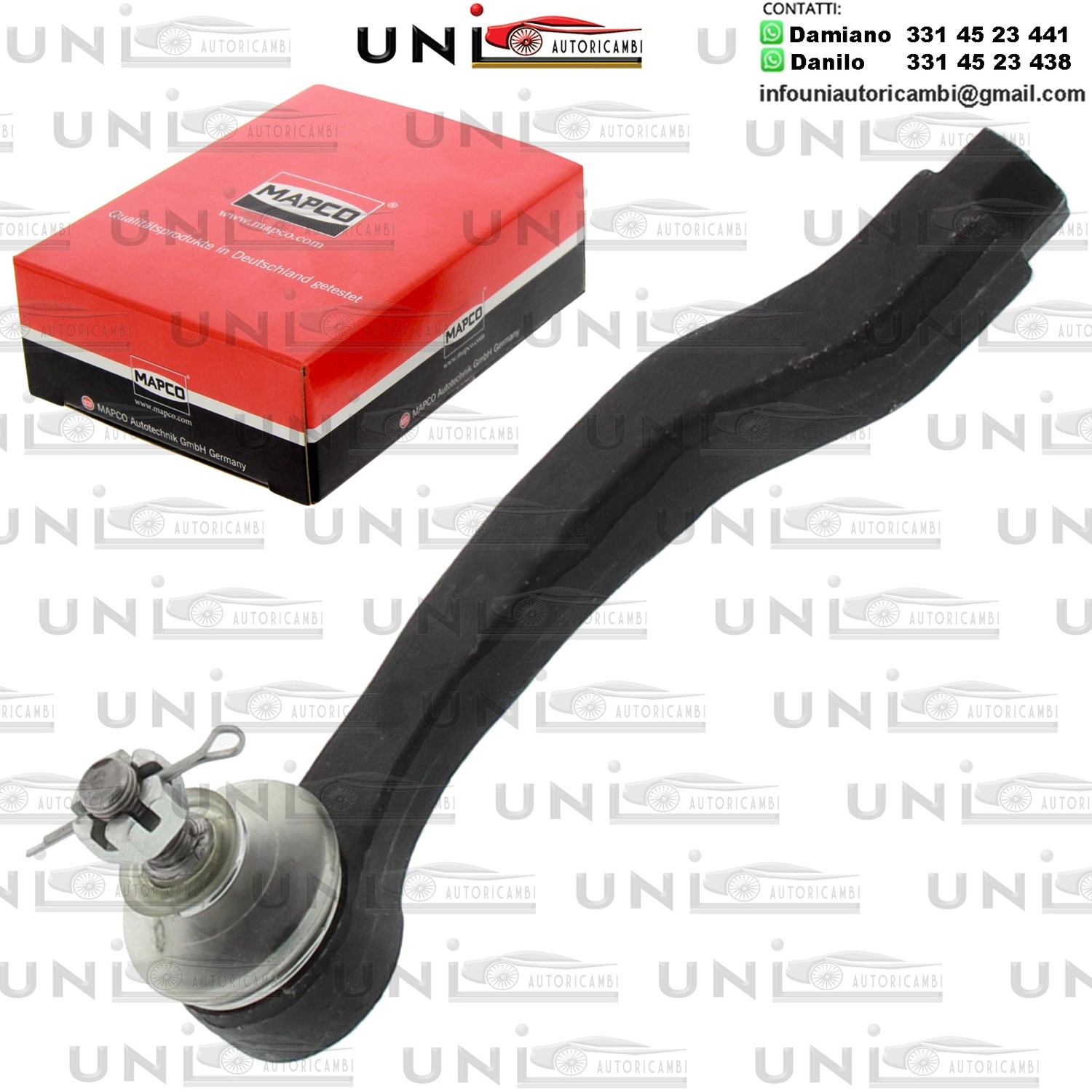 Testa barra d`accoppiamento Assale anteriore Destra Rinforzata HONDA CIVIC II / IV / V / VI, CR-V I, CRX II / III, INTEGRA / ROVER 400, 45 1.3-2.0D 09.87-05.05