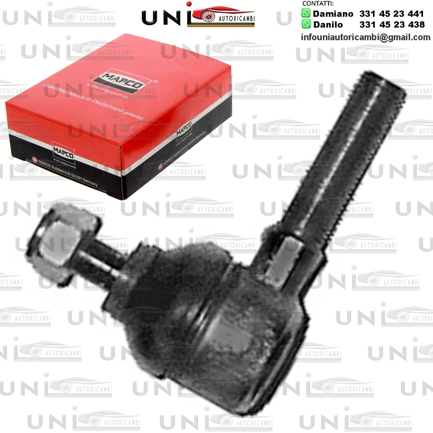 Testa barra d`accoppiamento Assale anteriore bilaterale Rinforzata SUZUKI CARRY, SUPER CARRY 0.8/1.0 11.80-03.99