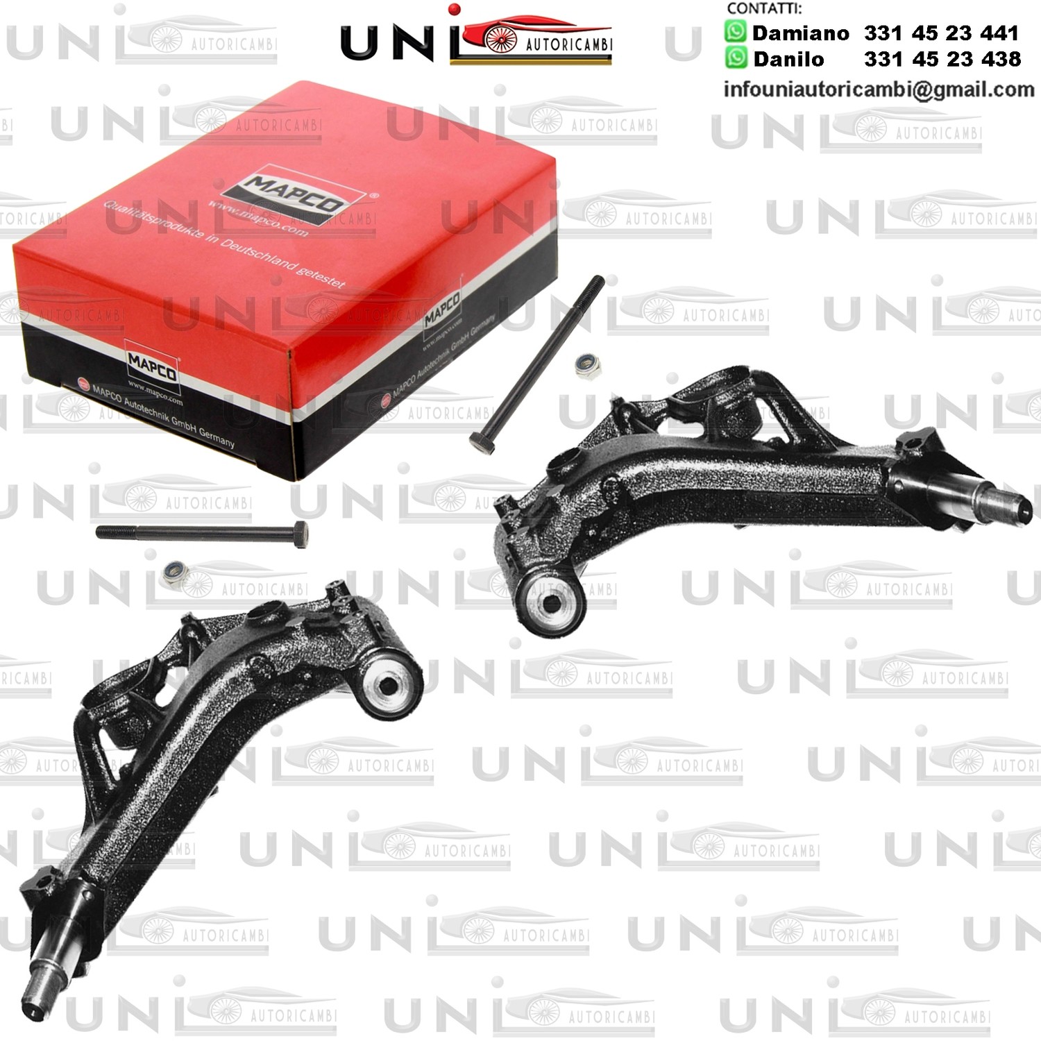 Kit 2 Bracci Posteriore Oscillanti 2 Pezzi Mapco Rinforzato FIAT PUNTO / LANCIA Y 1.1-1.7D 09.93-09.03