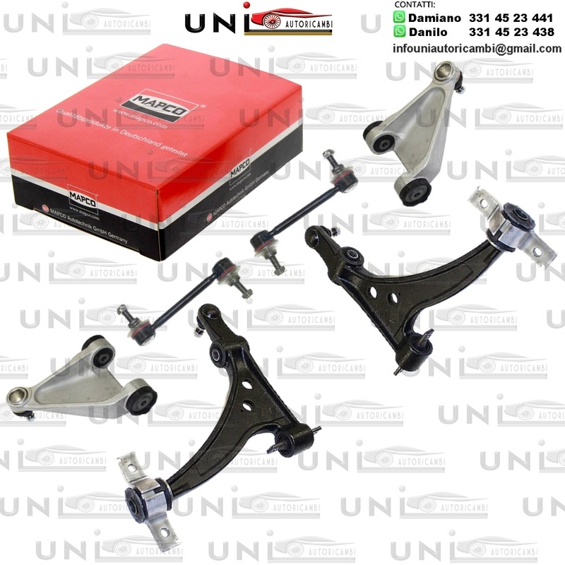 KIT 6 Bracci Anteriori RINFORZATI Mapco ALFA ROMEO 166 2.0-3.2 09.98-06.07
