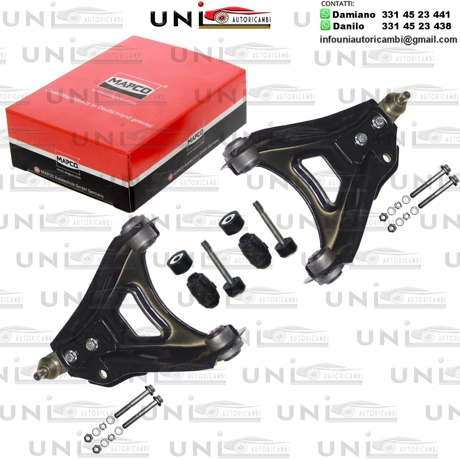 Kit Bracci Oscillanti 10 Mapco Rinforzati RENAULT CLIO I 1.2-Electric 05.90-09.98