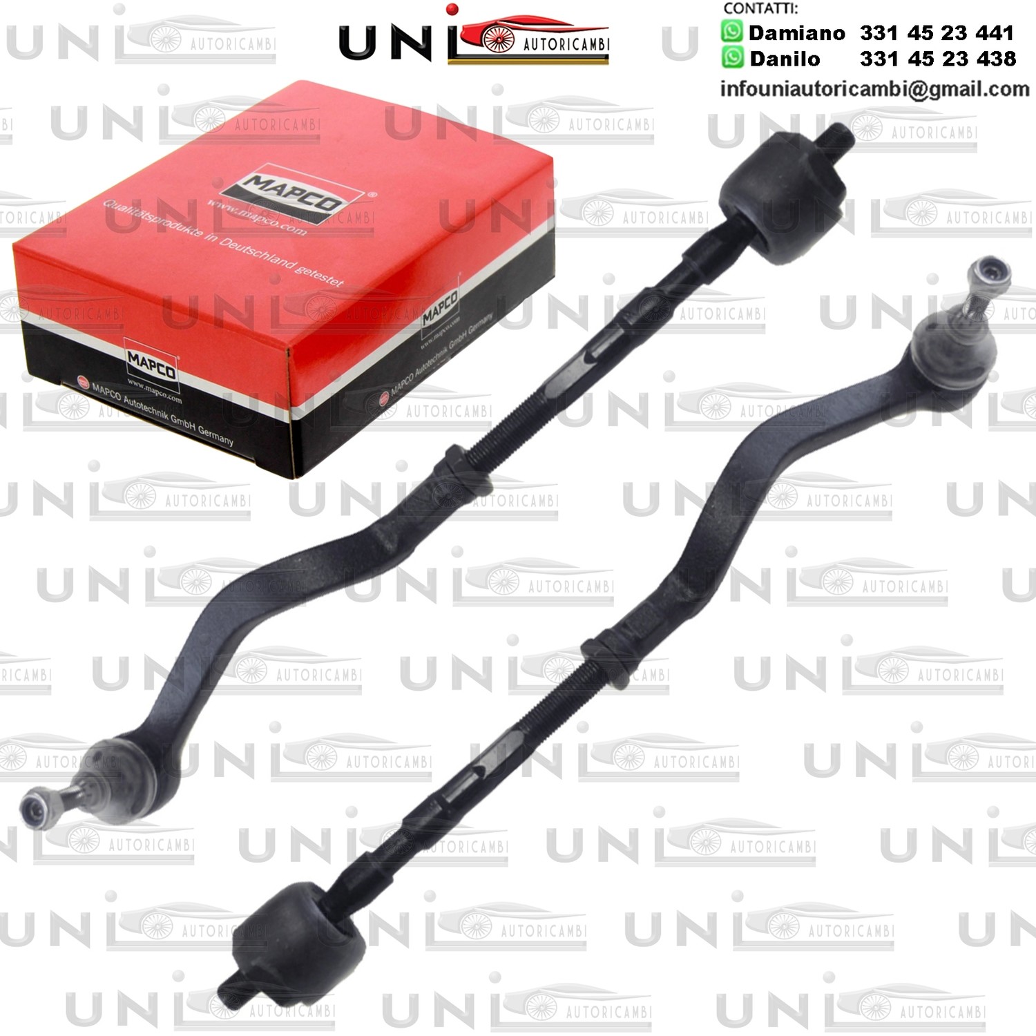 Kit riparazione, Barra di accoppiamento Assale anteriore bilaterale Rinforzato DACIA LOGAN, EXPRESS, MCV, Pick-up, SANDERO 1.2-1.6 09.04-01.11