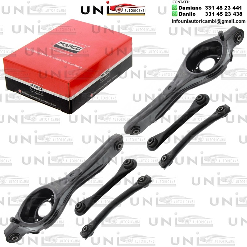 Kit 6 Bracci Posteriori bilaterale Oscillanti Rinforzati Mapco FORD FOCUS II, FORD FOCUS Station wagon 02.99-09.12.