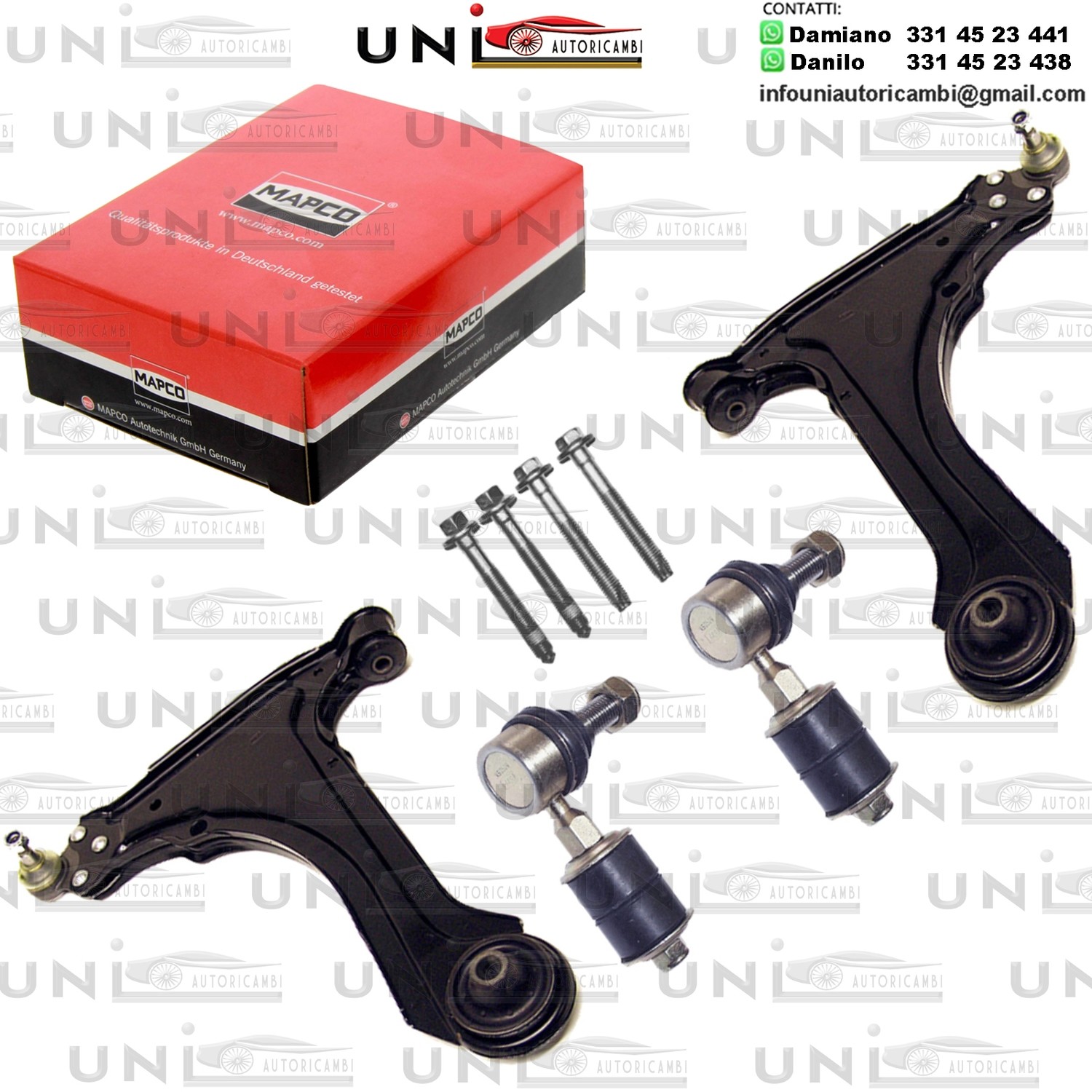 Kit 4 Bracci Anreriori Oscillanti Rinforzati Mapco OPEL ASTRA F, CALIBRA A, VECTRA A 1.4-2.5 04.88-03.01