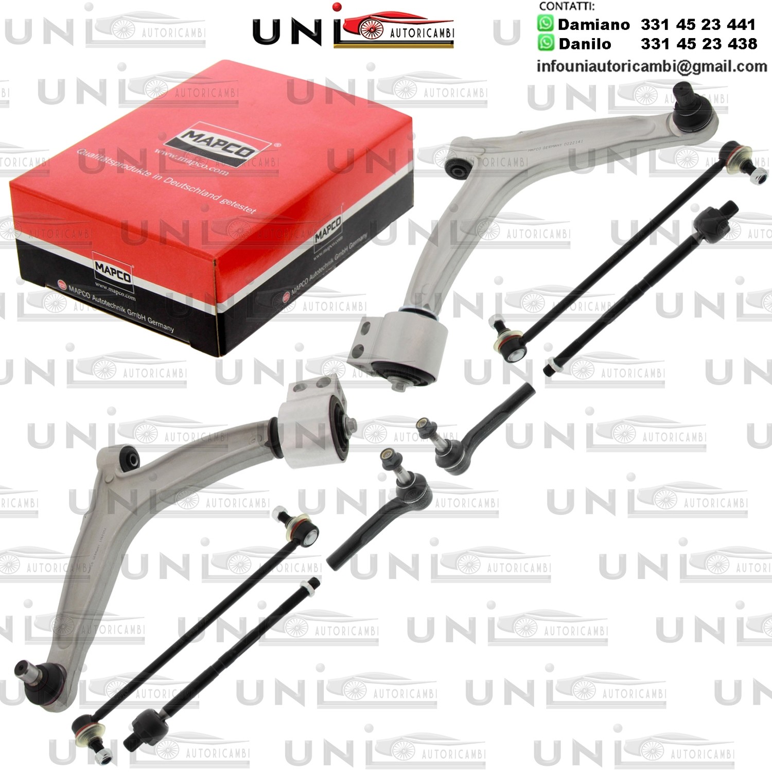 Kit 8 Bracci Oscillanti Anteriori RINFORZATI Mapco OPEL VECTRA C, VECTRA C GTS 1.6-3.2 04.02-01.09