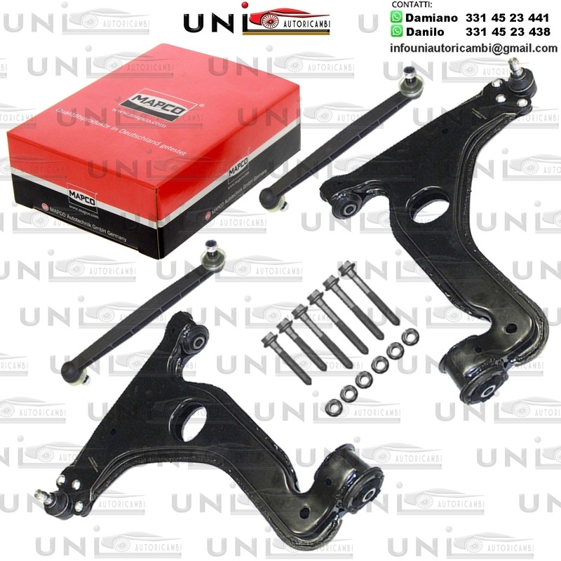 Kit 4 Bracci Anteriori Oscillanti Rinforzati Mapco OPEL ASTRA G, ASTRA H, ZAFIRA A 1.2-2.2D 02.98-12.09