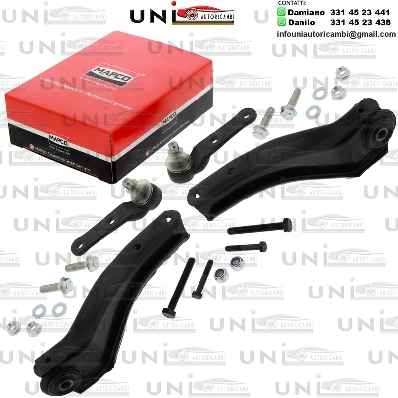 Kit 2 Bracci Anteriori Oscillanti Rinforzati Mapco OPEL CORSA B, TIGRA 1.0-1.7D 03.93-10.01