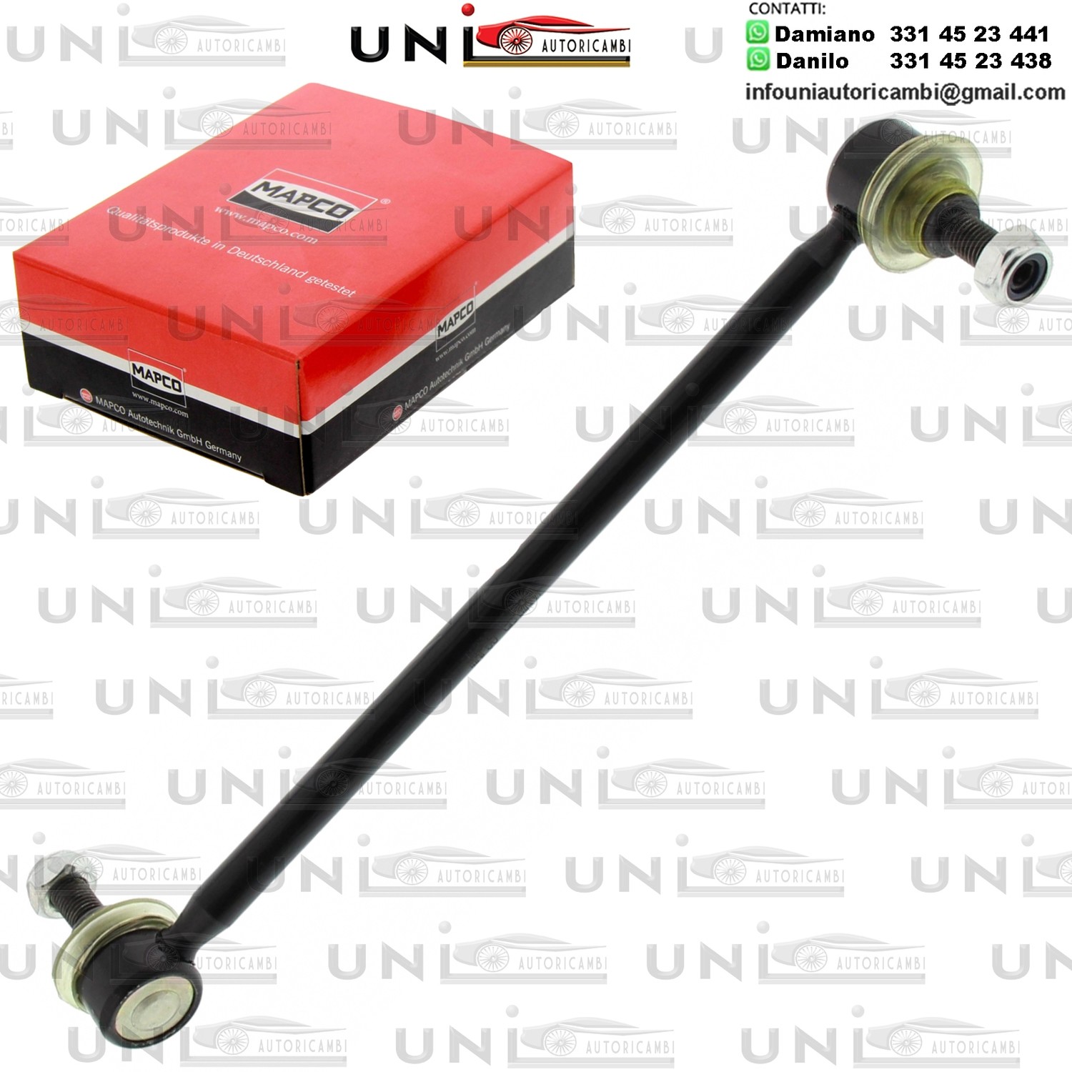 Asta/Puntone Assale anteriore Bilaterale Rinforzata CHEVROLET AVEO / KALOS, REZZO / DAEWOO KALOS, NUBIRA, TACUMA / REZZO 1.2-2.0 05.97-