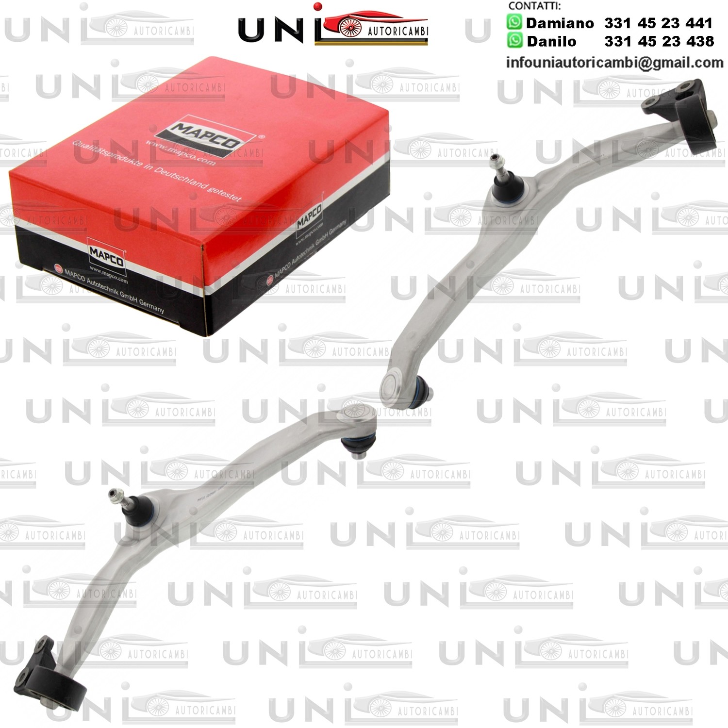 Kit 2 Bracci Oscillanti Anteriori Rinforzati Mapco MG MG ZT / Rover 75 (RJ) 02.99-07.05.