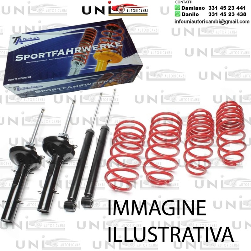 Kit Assetto Sportivo Fisso Tatechnix 4 Ammortizzatori Sportivi + 4 Molle Ribassate Rover 600er tipo RH 35 / 35mm