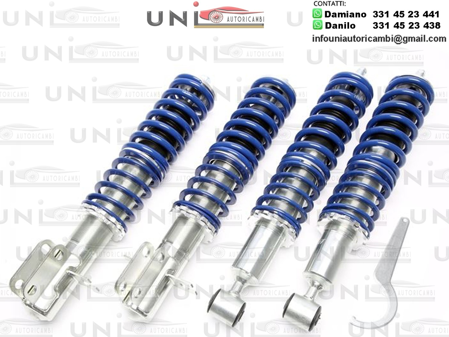 KIT ASSETTO GHIERA REGOLABILE PER VW GOLF 1 - JETTA 1 - SCIROCCO 1 e 2