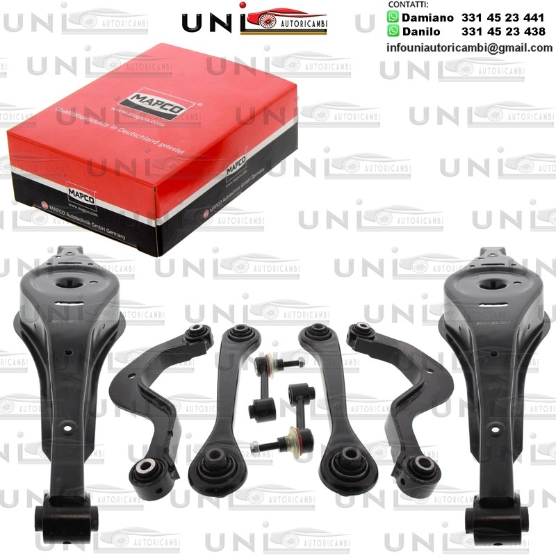 Kit 8 Bracci Posteriori RINFORZATI Mapco AUDI A1, A3 / SEAT ALHAMBRA, ALTEA / SKODA OCTAVIA II / VW BEETLE 1.2-3.6 02.03-