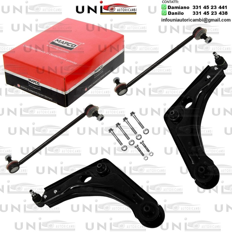 Kit 4 Anteriori Bracci Oscillanti Rinforzati Mapco FORD ESCORT '91 EXPRESS, ESCORT V, ESCORT VI, ORION III 1.3-2.0 07.90-06.01