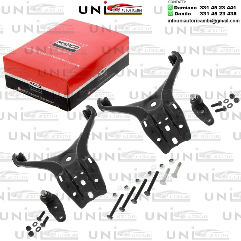 ​Kit 4 Bracci Anteriori Oscillanti Rinforzati Mapco AUDI 80 1.6-2.0 06.86-10.91