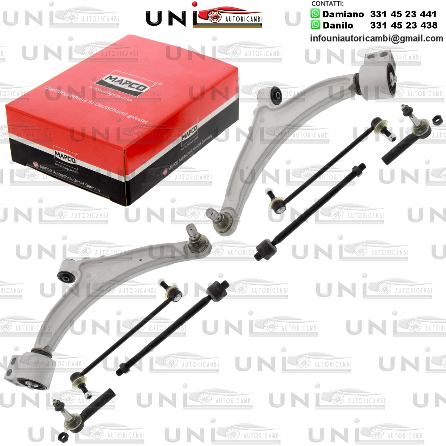 Kit 8 Bracci Anteriori Oscillanti Rinforzati Mapco OPEL INSIGNIA A 1.4-2.8 07.08-03.17