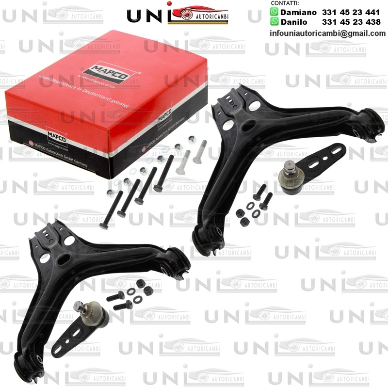 Kit 4 Bracci Anteriori Oscillanti Rinforzati Mapco AUDI 80, 90 1.6-2.3 06.86-12.96