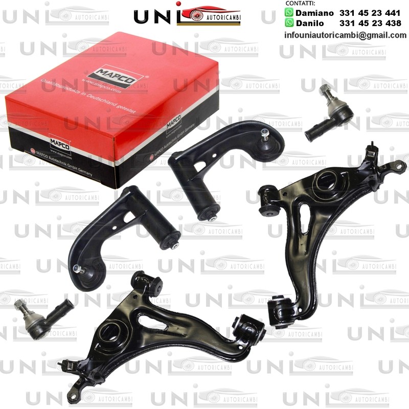 Kit 6 Bracci Anteriori Oscillanti RINFORZATI Mapco MERCEDES C T-MODEL, C, CLK, E T-MODEL, E, SLK 1.8-5.4 03.93-04.04