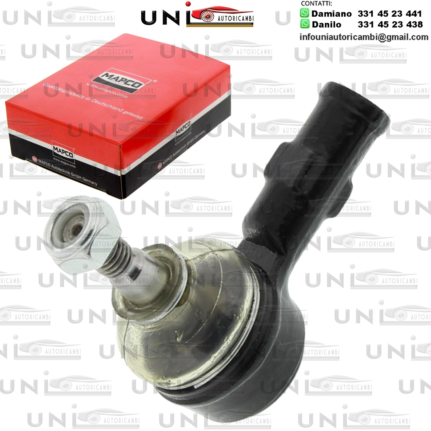 Testa barra d`accoppiamento Assale anteriore bilaterale Rinforzata  OPEL COMBO / TOUR, CORSA A / A TR / B / C, TIGRA / SMART FORTWO 0.8D-Electric 09.82-