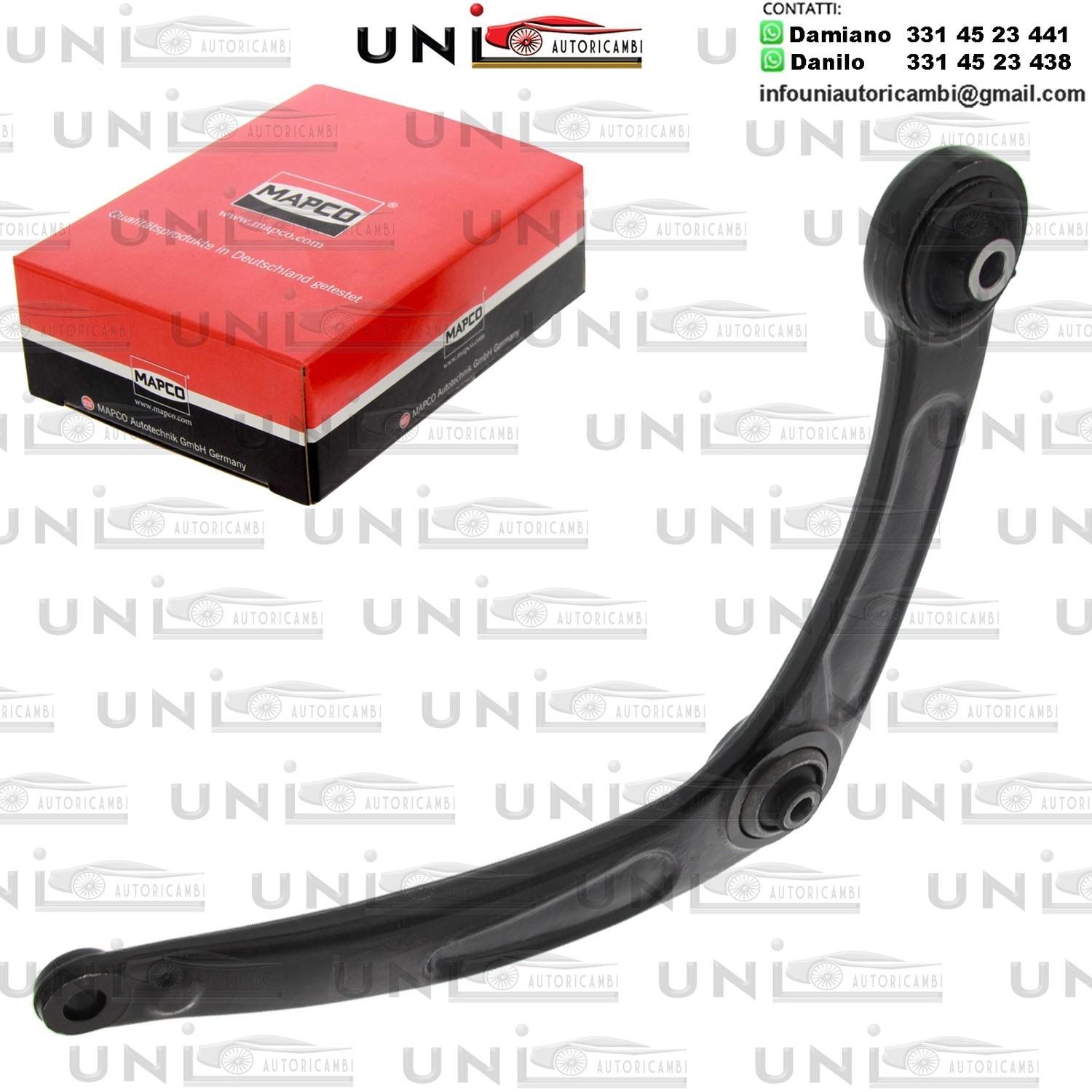 Braccio oscillante Assale anteriore Destro Rinforzato CITROEN BERLINGO / C4 / GRAND PICASSO I / PEUGEOT 307 / PARTNER