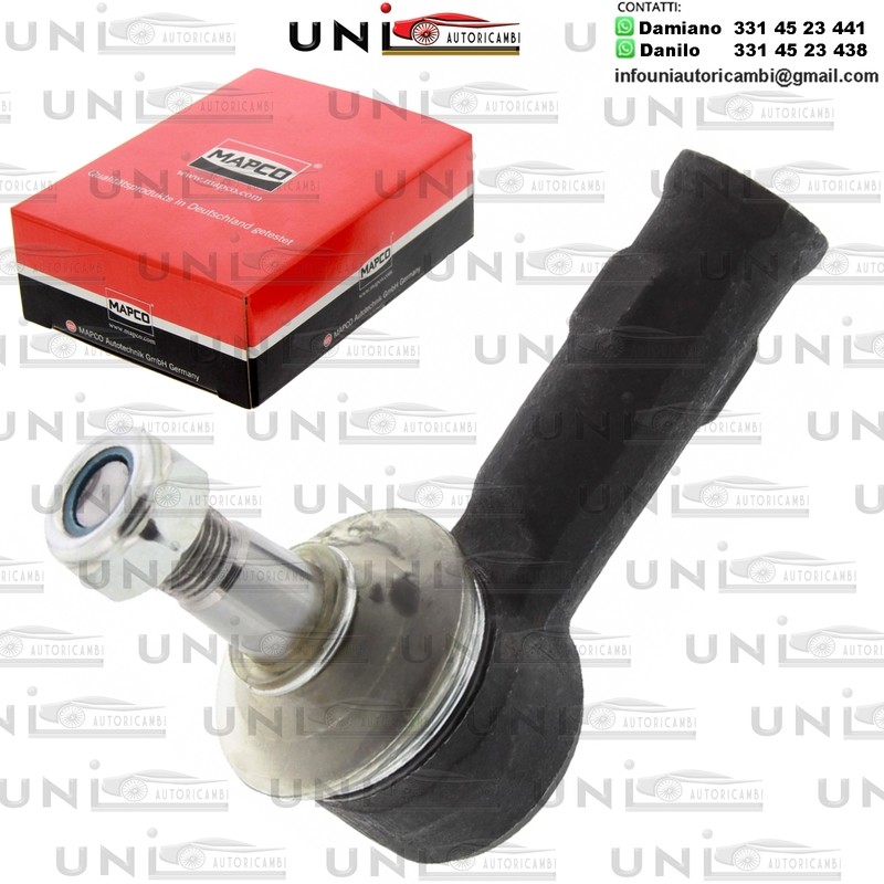 Testa barra d`accoppiamento Assale anteriore bilaterale Rinforzata PORSCHE 924, 944 / VOLVO 340-360 / VW CADDY I, GOLF I, JETTA I, SCIROCCO, TRANSPORTER II / III 1.1-2.5 08.67-04.93