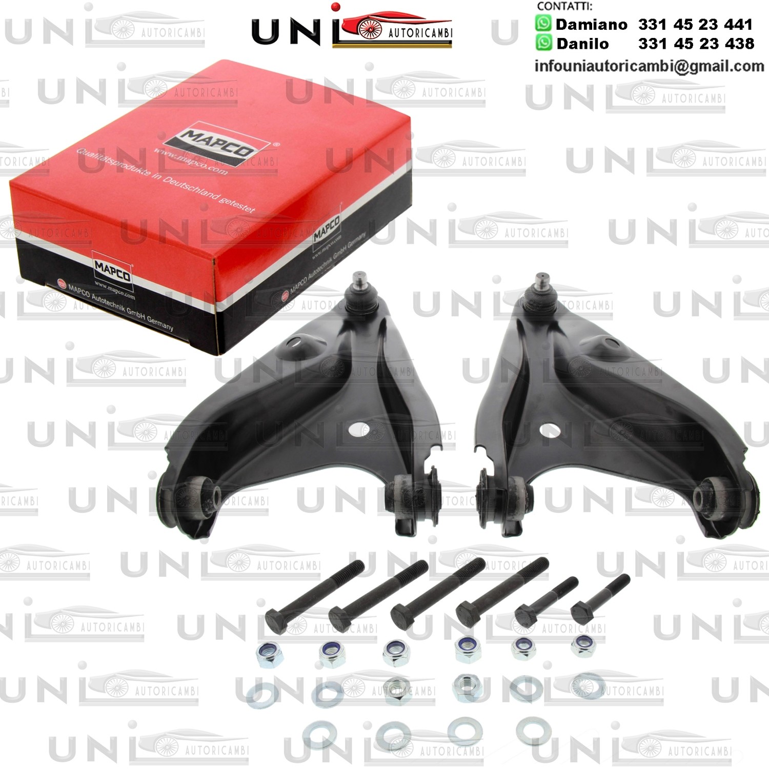 Kit riparazione, Sospensione ruota Assale anteriore bilaterale Rinforzato DACIA LOGAN / EXPRESS / MCV, SANDERO / RENAULT LOGAN I 1.2-1.6LPG 09.04-