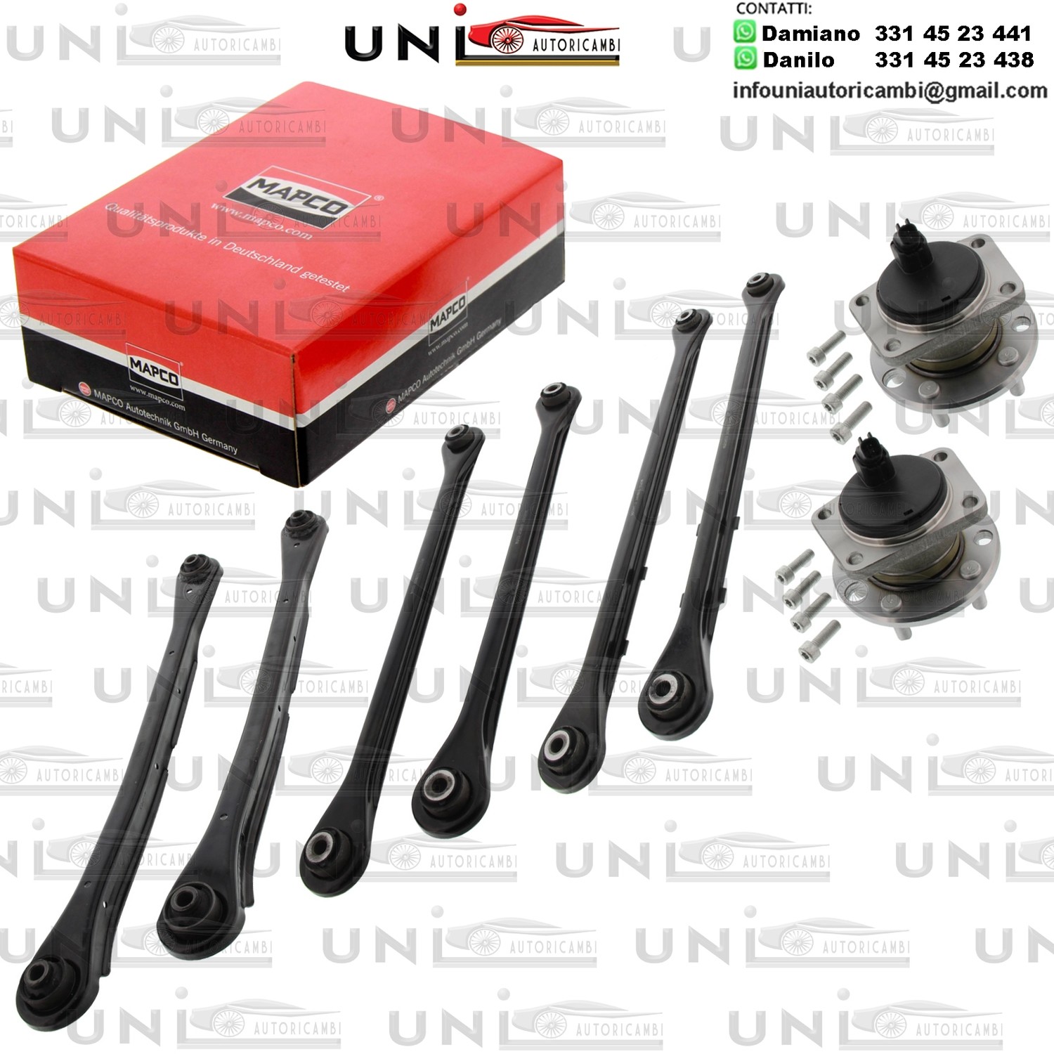 Kit riparazione, Sospensione ruota Assale posteriore bilaterale Rinforzato FORD MONDEO III 1.8-3.0 10.00-03.07