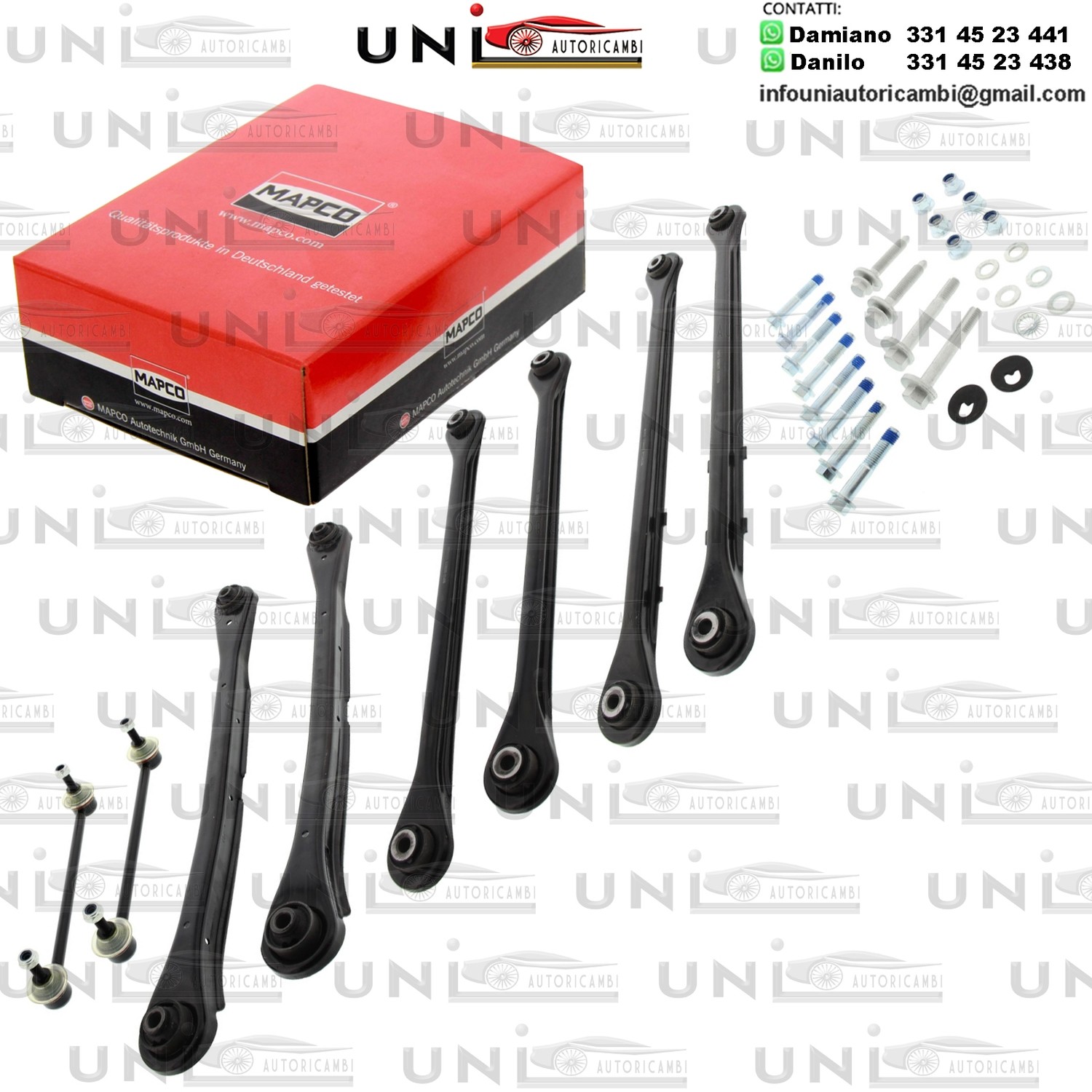 Kit riparazione, Sospensione ruota Assale posteriore bilaterale Rinforzato FORD MONDEO III 1.8-3.0 10.00-03.07