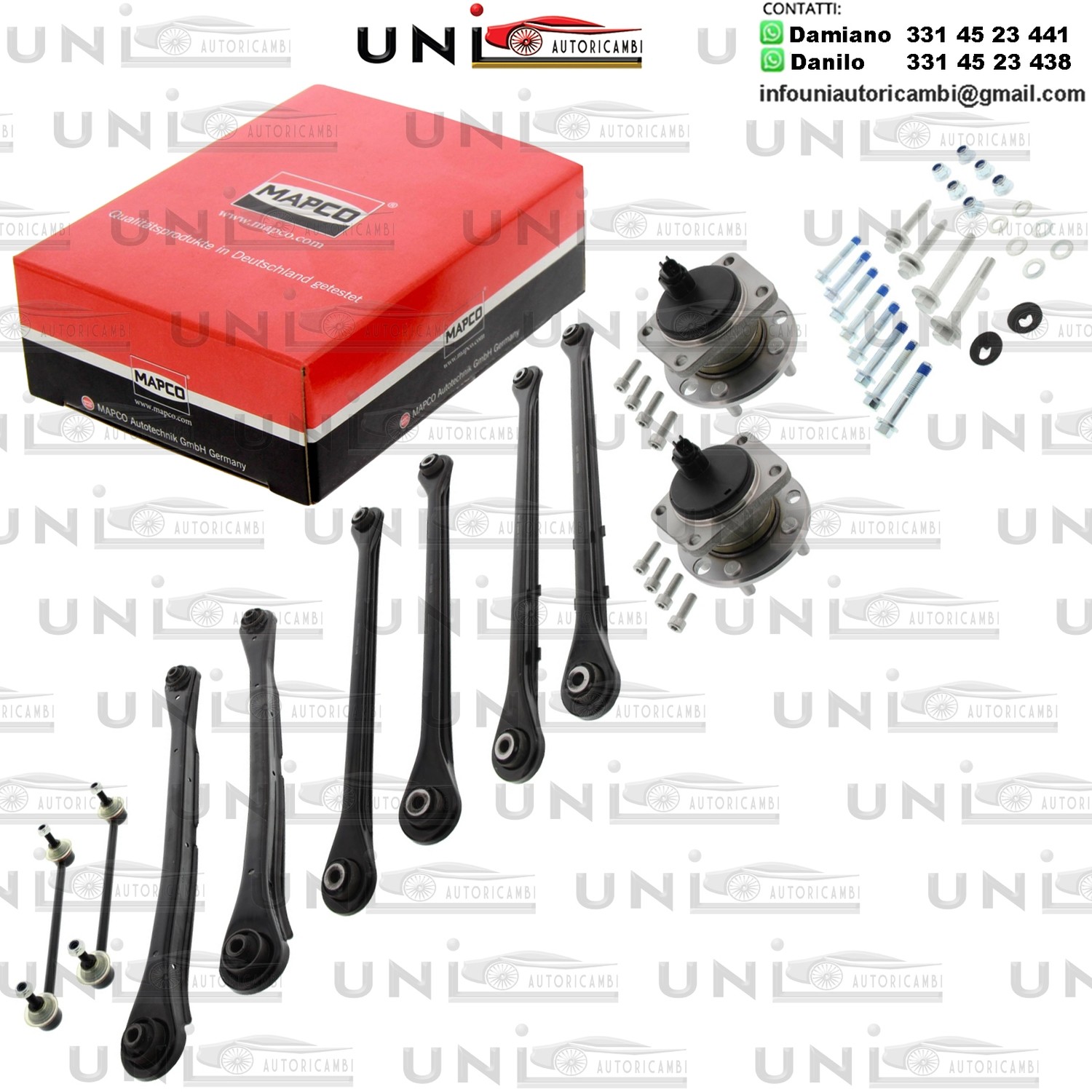 Kit riparazione, Sospensione ruota Assale posteriore bilaterale Rinforzato FORD MONDEO III 1.8-3.0 10.00-03.07