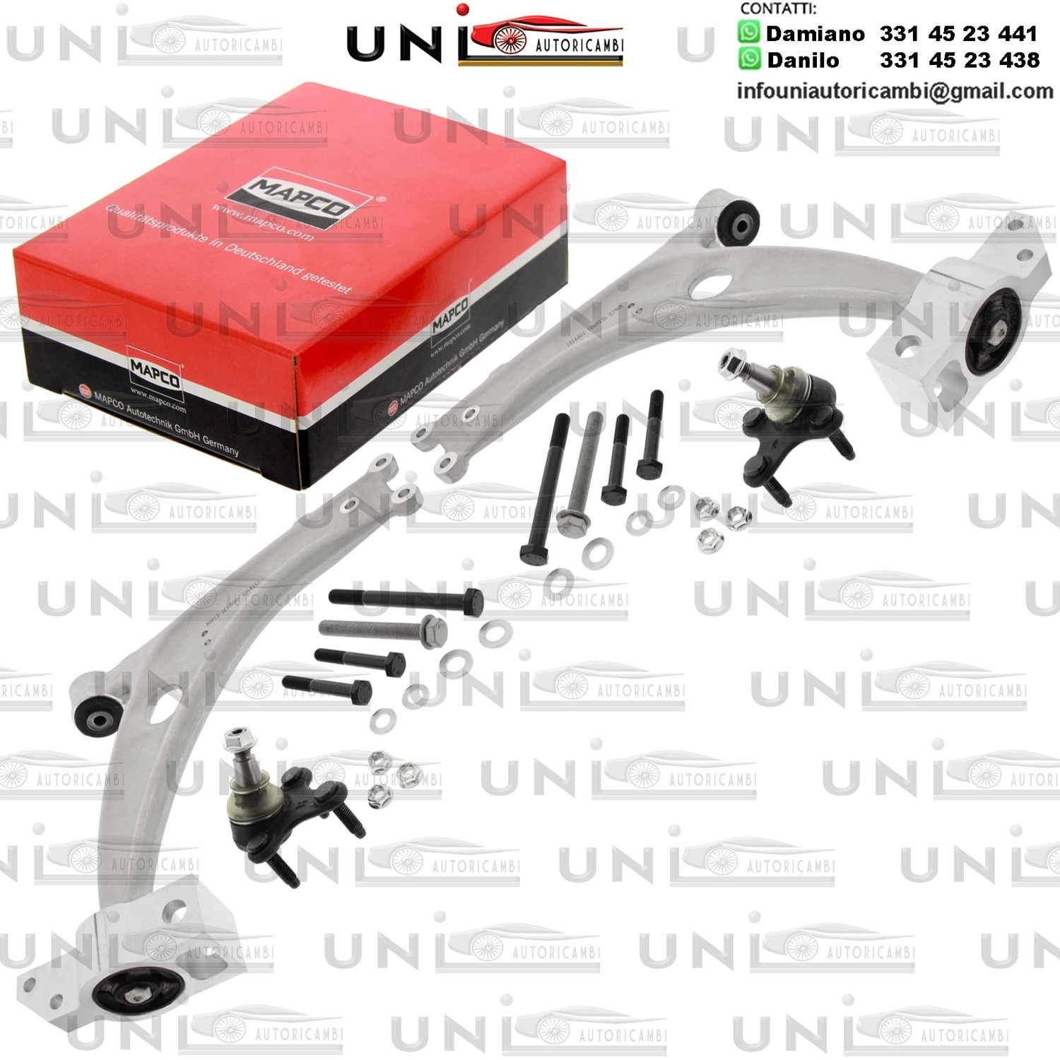 Kit riparazione, Sospensione ruota Assale anteriore bilaterale Rinforzato SEAT ALHAMBRA / VW CC, PASSAT / ALLTRACK, PASSAT CC, SHARAN 1.4-3.6 03.05-