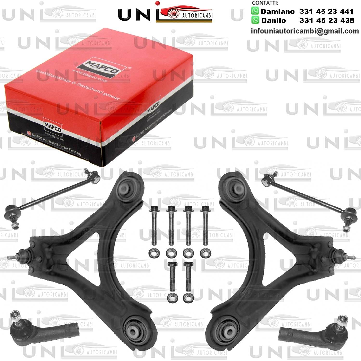 Kit riparazione, Sospensione ruota Assale anteriore bilaterale Rinforzato Ford Mondeo II  9/96-11/00