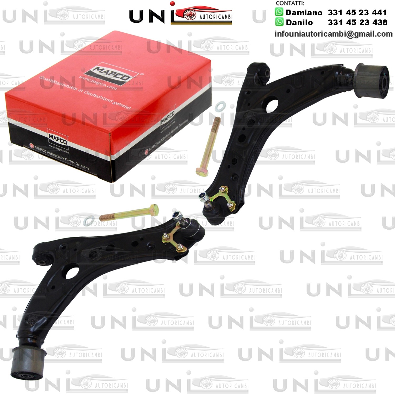 Kit riparazione, Sospensione ruota Assale anteriore bilaterale Rinforzato SEAT CORDOBA, IBIZA III / SKODA FABIA I / PRAKTIK, FABIA II, ROOMSTER / PRAKTIK / VW FOX, POLO 1.0-2.0 08.99-