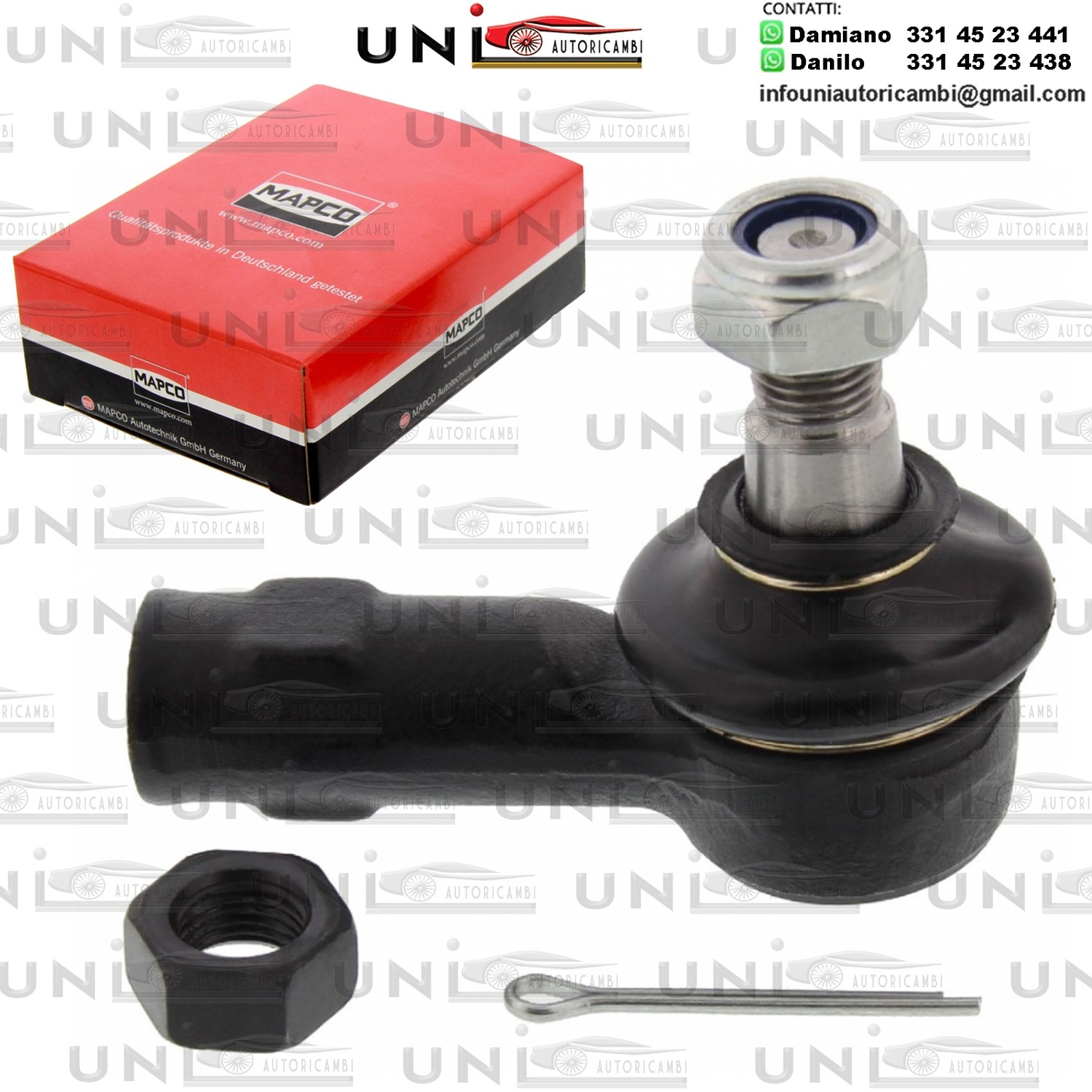 Testa barra d`accoppiamento Assale anteriore bilaterale Rinforzata ISUZU CAMPO, TROOPER I / II / III / OPEL FRONTERA A / SPORT, MONTEREY A /Y B 2.0-3.5 01.83-08.04