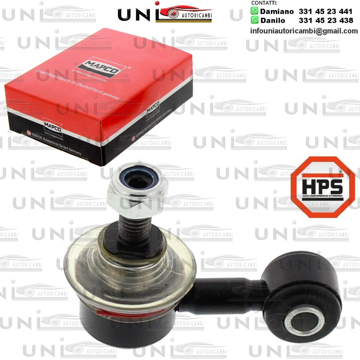 Asta Puntone, Bielletta Assale Anteriore Bilaterale Rinforzata SEAT TOLEDO I / VW CORRADO, GOLF III, VENTO 1.9D-2.9 08.91-04.99