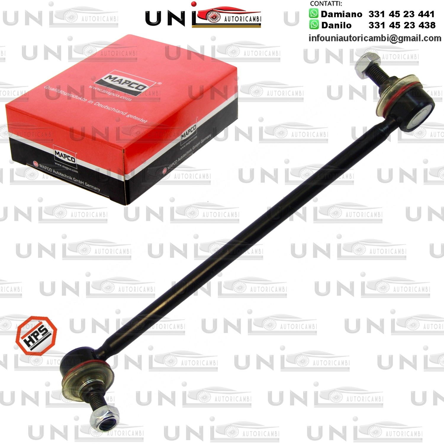 Asta/Puntone, Stabilizzatore Assale anteriore Sinistra Rinforzata CHEVROLET LACETTI, NUBIRA / DAEWOO LACETTI, NUBIRA 1.4-2.0D 05.03-