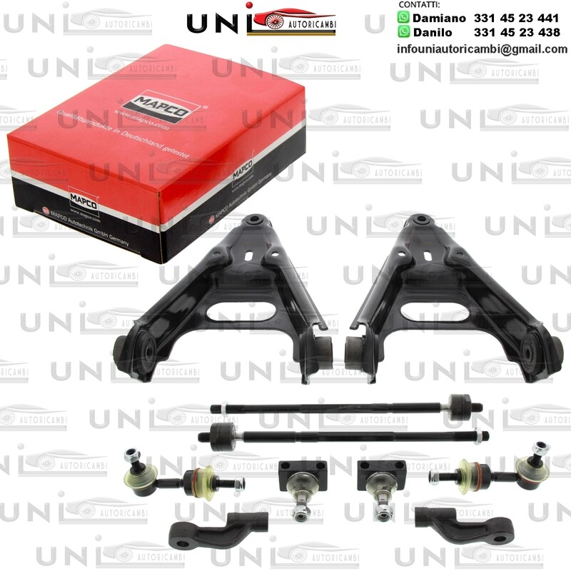 Kit 10 Bracci Oscillanti Anteriori Rinforzati SMART CABRIO, CITY-COUPE, CROSSBLADE, FORTWO, ROADSTER 0.6/0.7/0.8D 07.98-01.07