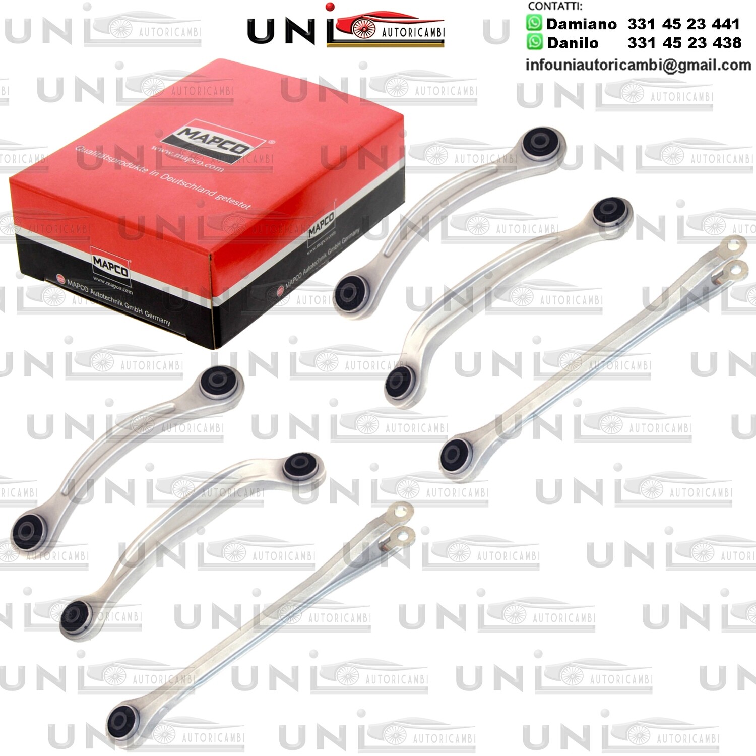 Kit 6 Bracci Posteriori RINFORZATI Mapco bilaterale Rinforzati CHRYSLER 300 C 2.7-6.1 09.04-11.12