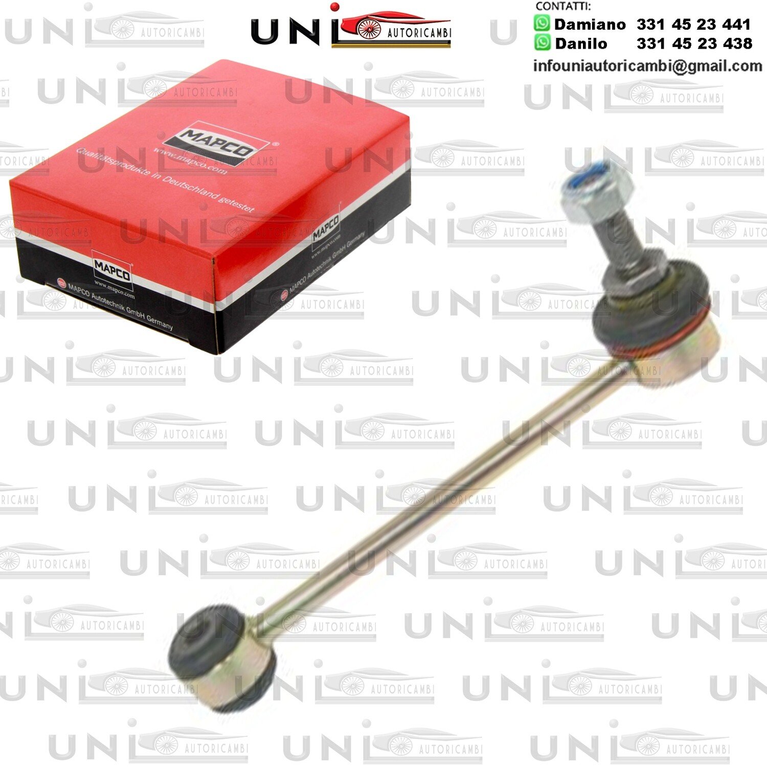 Asta/Puntone, Stabilizzatore Assale post. bilaterale Rinforzata SMART CABRIO, CITY-COUPE, CROSSBLADE, FORTWO, ROADSTER 0.6/0.7/0.8D 98-07