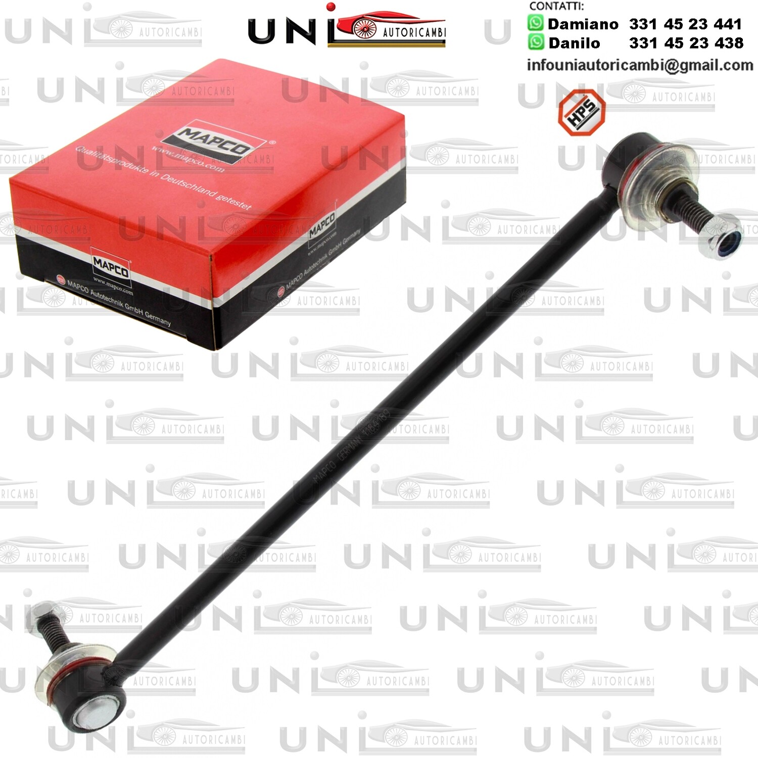 Asta/Puntone, Stabilizzatore Assale anteriore bilaterale Rinforzata MITSUBISHI COLT VI / SMART FORFOUR 1.1-1.5D 04-12