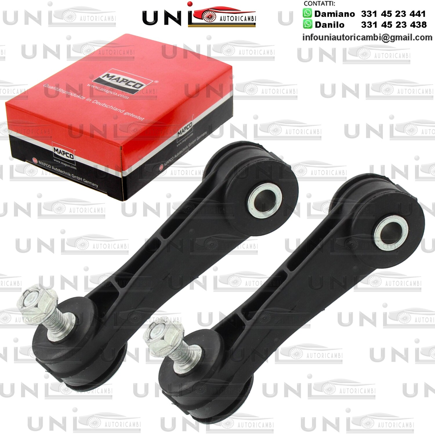 2X Aste Puntone Assale Anteriore AUDI A3 / SEAT LEON, TOLEDO II / SKODA OCTAVIA I / VW BORA, GOLF IV, NEW BEETLE 1.4-2.8 09.96-12.10
