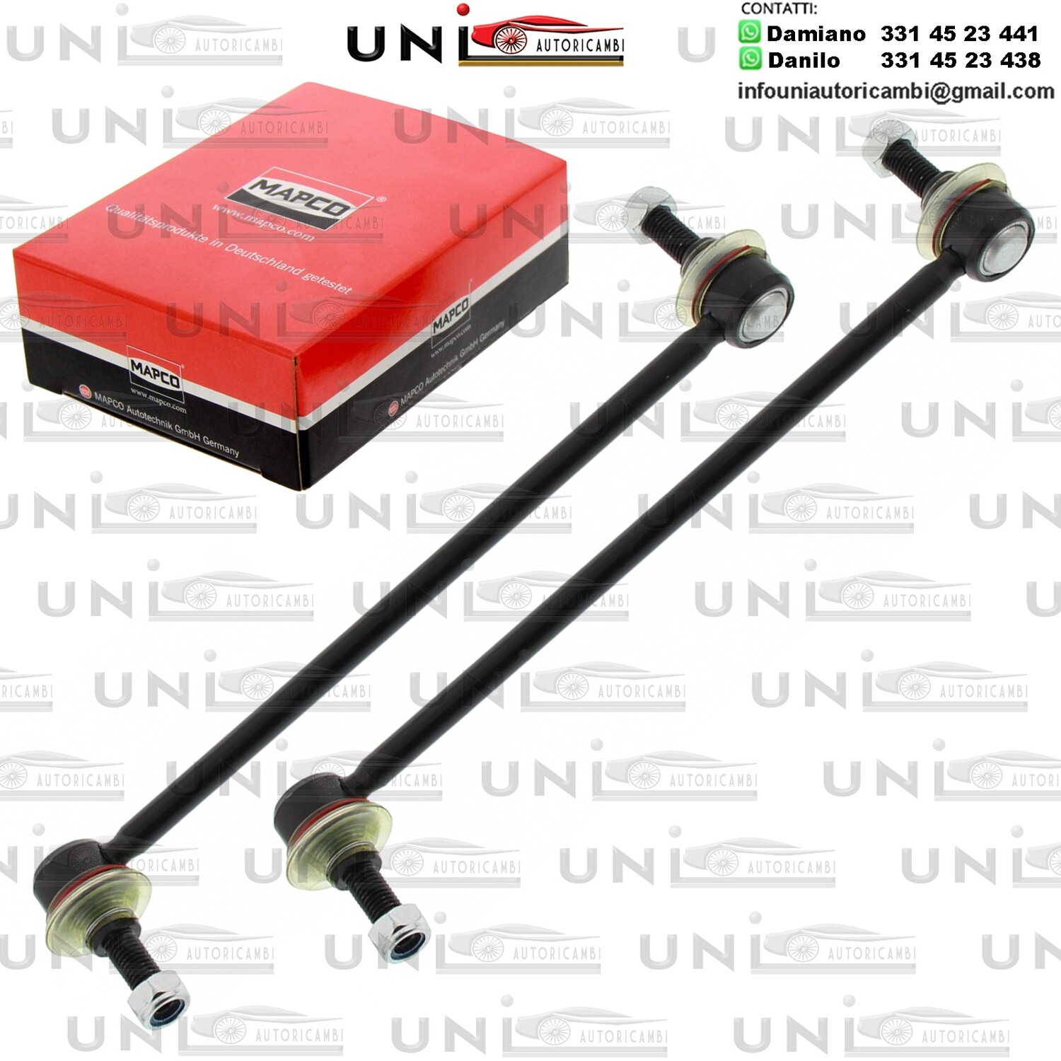 2X Aste Puntone Biellette Assale Anteriore OPEL ASTRA CLASSIC, ASTRA H / J / J GTC, INSIGNIA A / COUNTRY, ZAFIRA C / SAAB 9-5 1.3D-2.8 01.06-