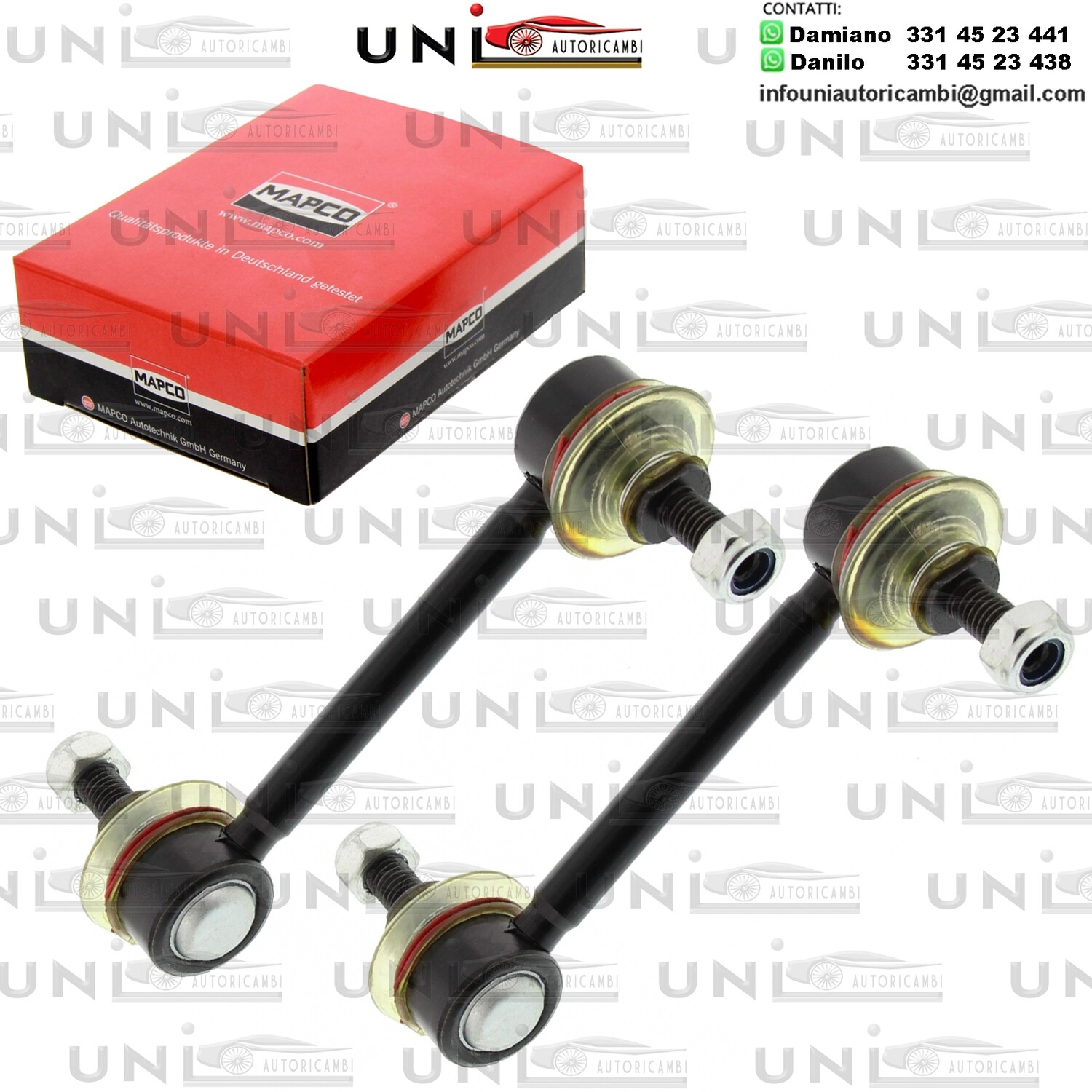 2X AstA Puntone Biellette Stabilizzatore Assale Anteriore ALFA ROMEO 147, 156, GT 1.6-3.2 02.97-09.10