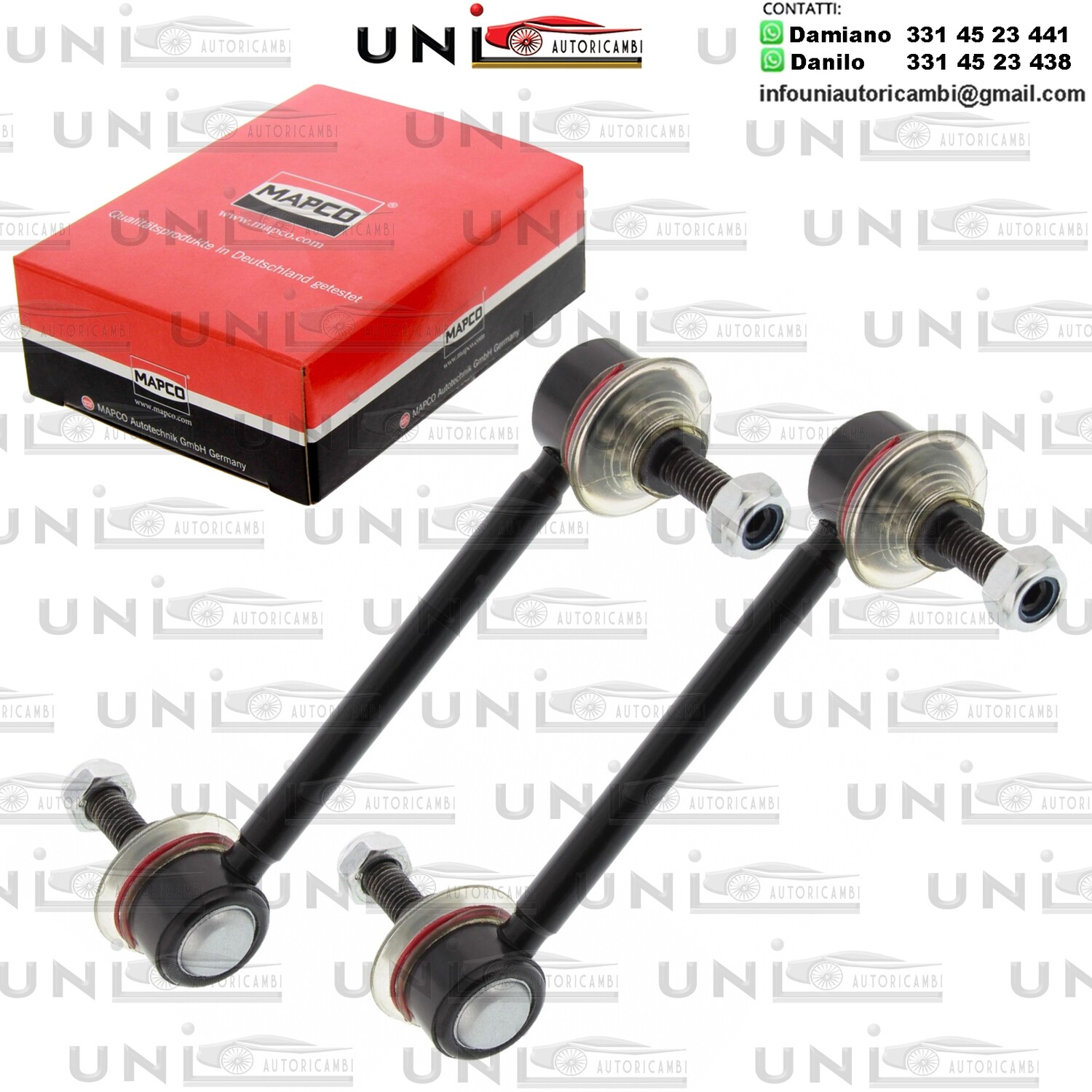 2X Asta Puntone Stabilizzatore Biellette Assale Anteriore Bilaterale ALFA ROMEO 166 2.0-3.2 09.98-06.07