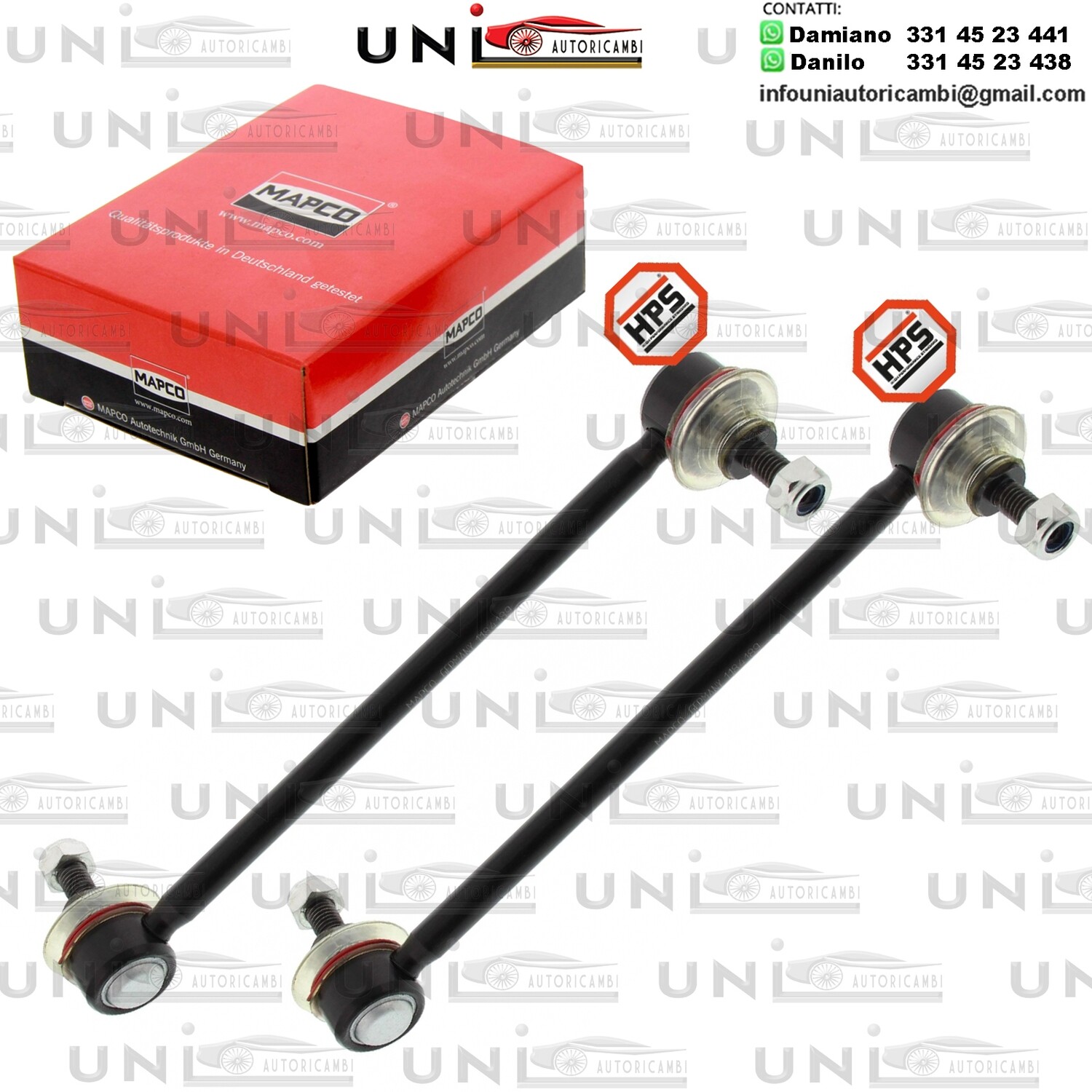 2X Asta Puntone Stabilizzatore Biellette Assale Anteriore BMW 3 (E36), 5 (E28), 5 (E34), 6 (E24), 7 (E32), 8 (E31) 1.6-5.6 12.77-12.99