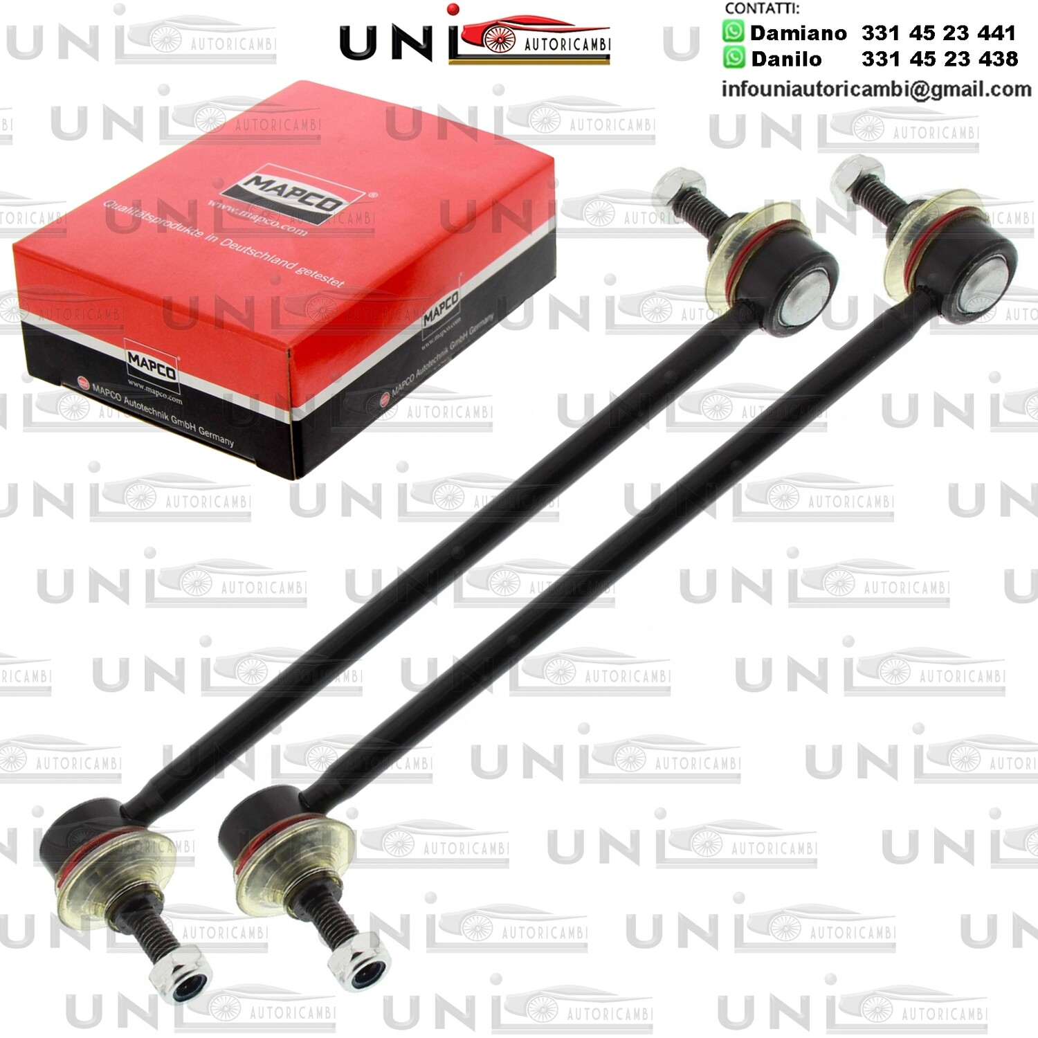 2X Aste Puntone Stabilizzatore Biellette Assale Anteriore  AUDI A1, A2 / SEAT CORDOBA, IBIZA III / IV / IV / V, MII, TOLEDO IV / SKODA CITIGO, FABIA I /I PRAKTIK, FABIA II 1.0-Electric 99-