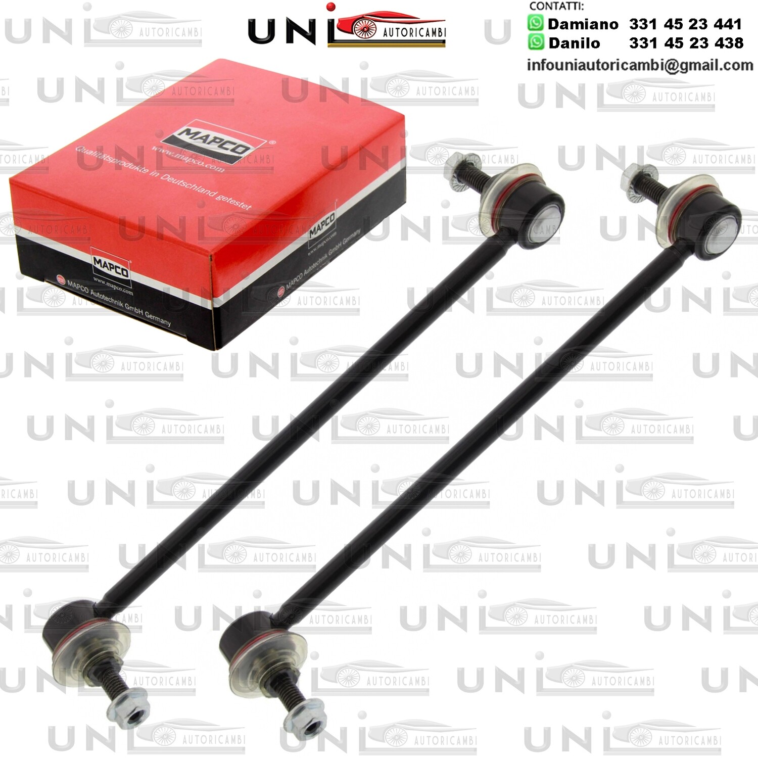 2X Asta Puntone Stabilizzatore Biellette Assale Anteriore DACIA DUSTER / RENAULT DUSTER, OROCH 1.2-2.0ALK 04.10-