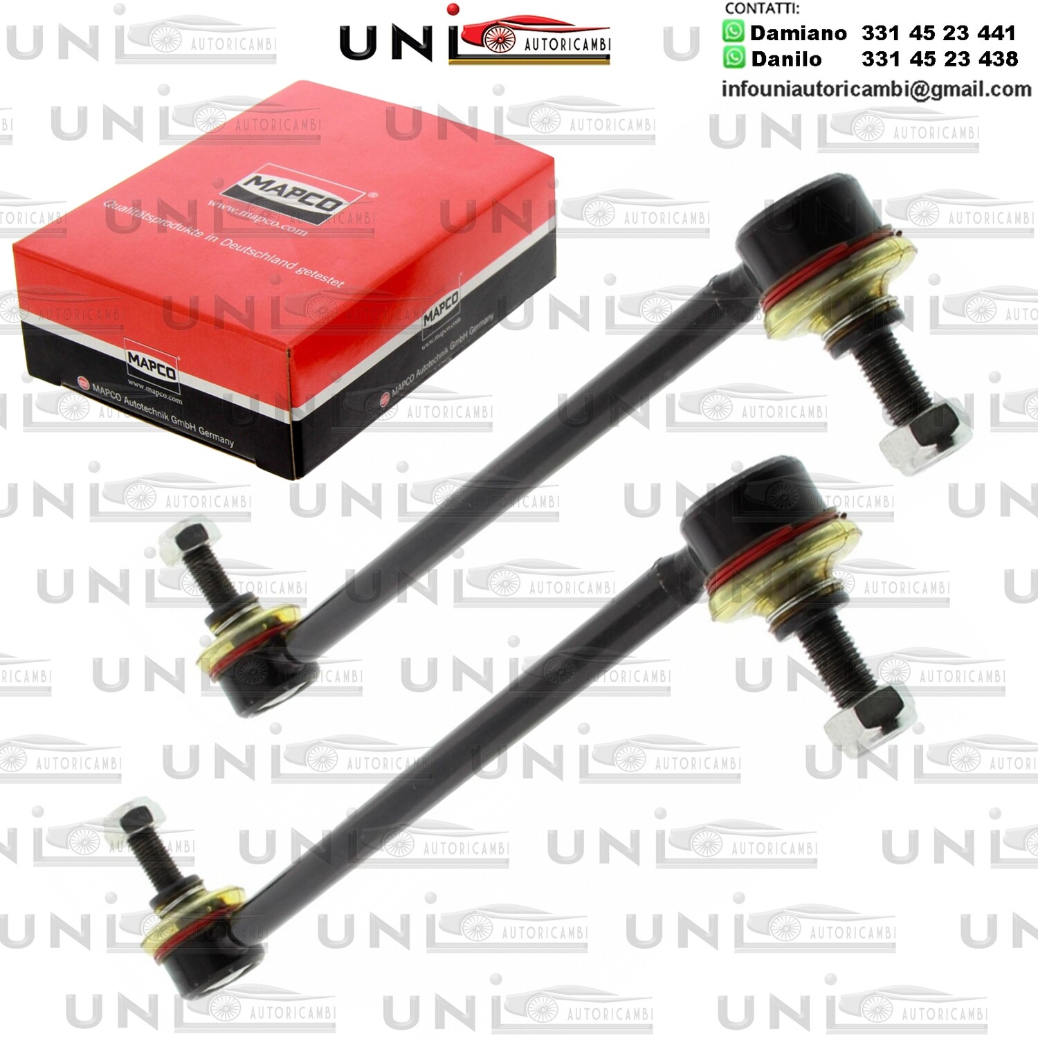 2X Asta Puntone Stabilizzatore Biellette Assale Anteriore FORD MONDEO III / JAGUAR X-TYPE 1.8-3.0 10.00-12.09